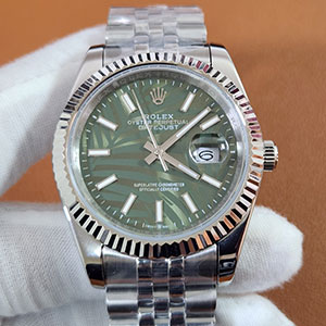 ブランドコピーロレックス126334 デイトジャスト 41mm グリーンパームモチーフ 